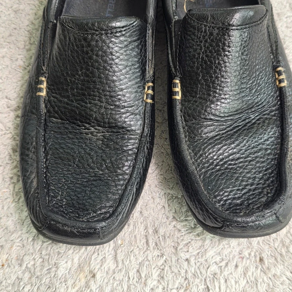Merrell Slip On Loafers‎ Black Pebbled Leather Moccasins Mens 8 Excellent